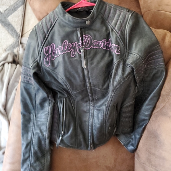 Harley davidson leather jacket and leather chaps - Picture 2 of 4